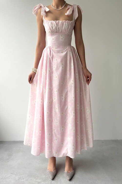 Khalesi Shoulder Tie Dress