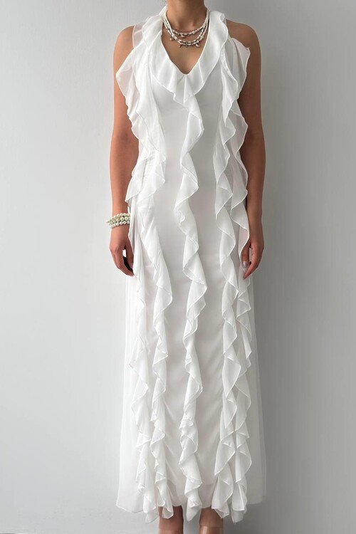 Lea Fırfırlı Elbise