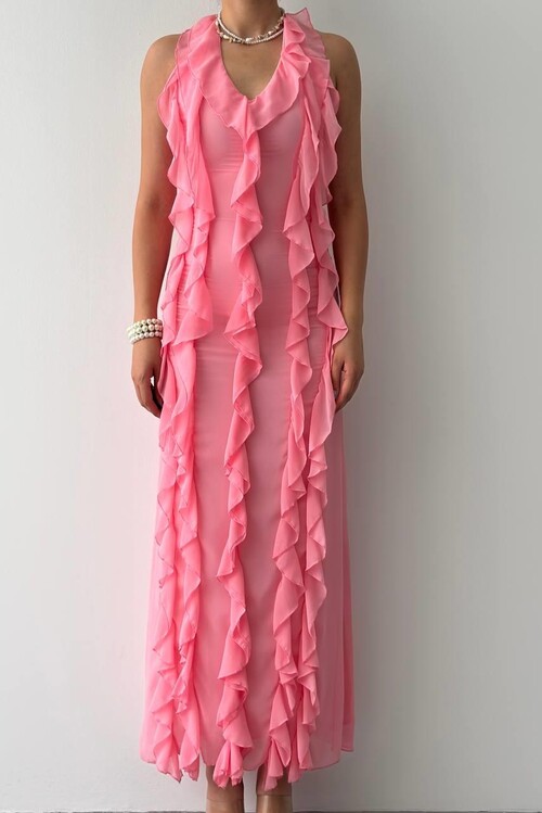 Lea Fırfırlı Elbise