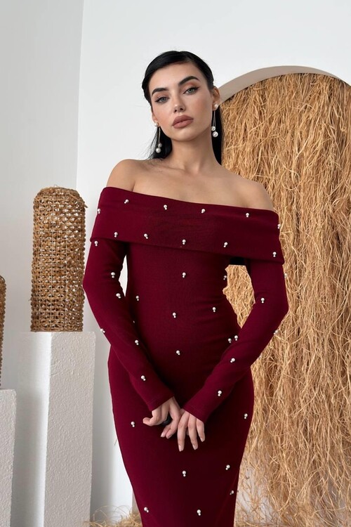 Ledo Pearl Detailed Dress