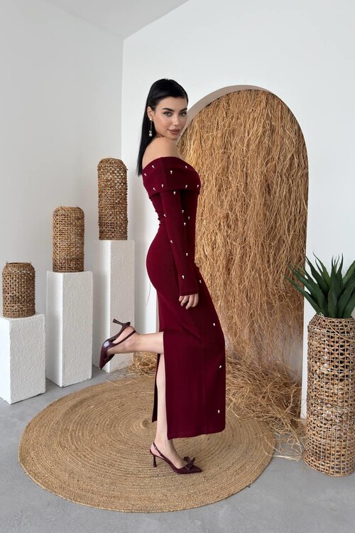 Ledo Pearl Detailed Dress