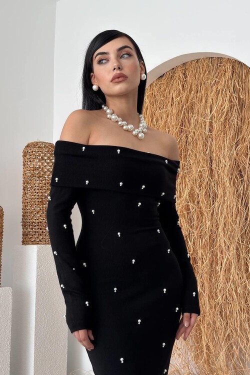 Ledo Pearl Detailed Dress