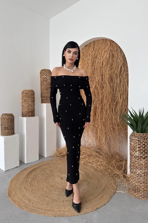 Ledo Pearl Detailed Dress