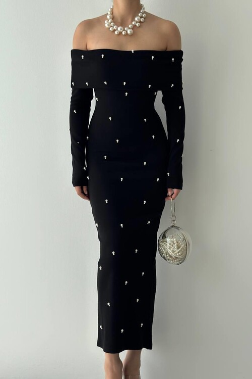 Ledo Pearl Detailed Dress