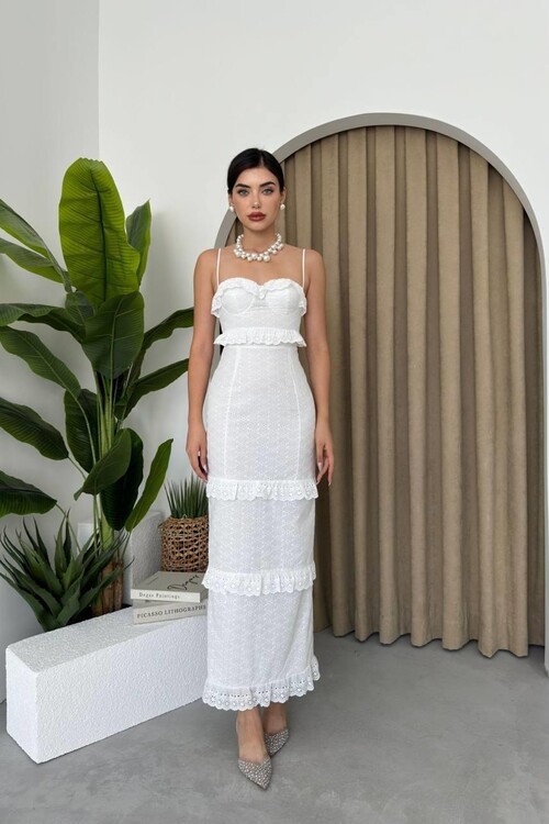 Lere ip Askılı Elbise