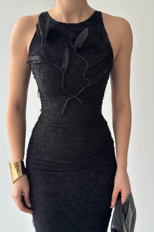 Lers Flower Detailed Dress