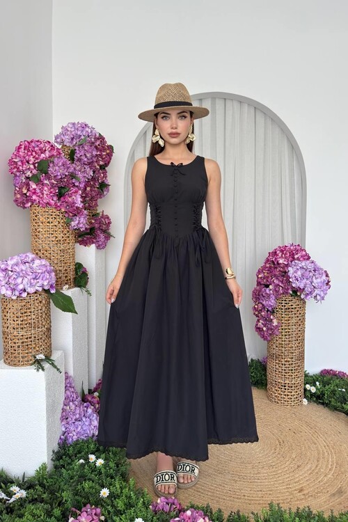 Lulo Lace Detailed Dress