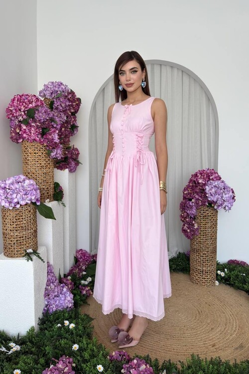 Lulo Bağcık Detaylı Elbise