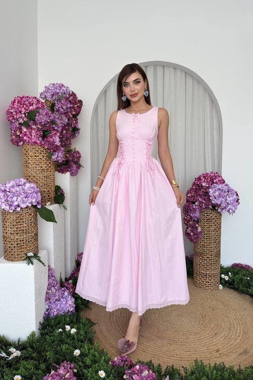 Lulo Bağcık Detaylı Elbise