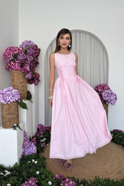 Lulo Bağcık Detaylı Elbise