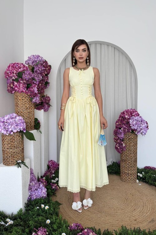 Lulo Bağcık Detaylı Elbise