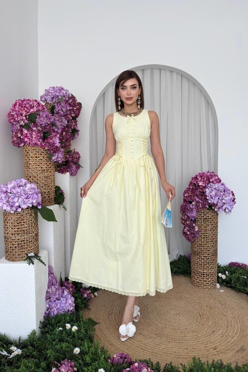 Lulo Bağcık Detaylı Elbise