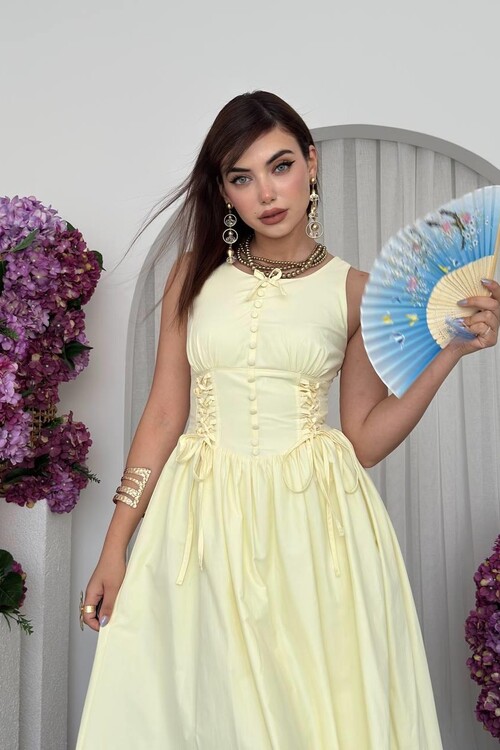 Lulo Bağcık Detaylı Elbise