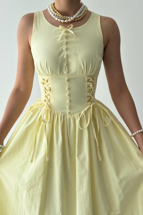 Lulo Bağcık Detaylı Elbise