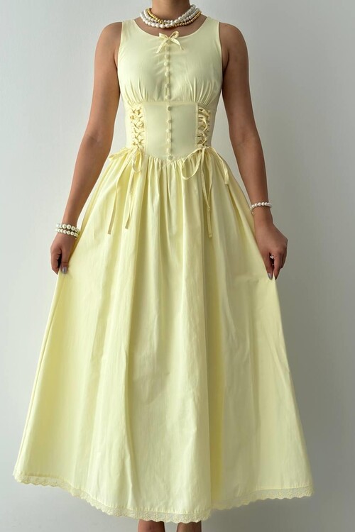 Lulo Bağcık Detaylı Elbise