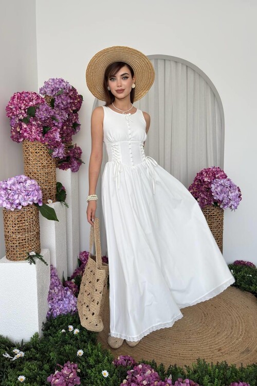 Lulo Bağcık Detaylı Elbise