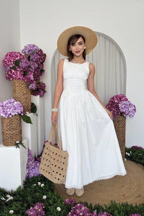 Lulo Bağcık Detaylı Elbise