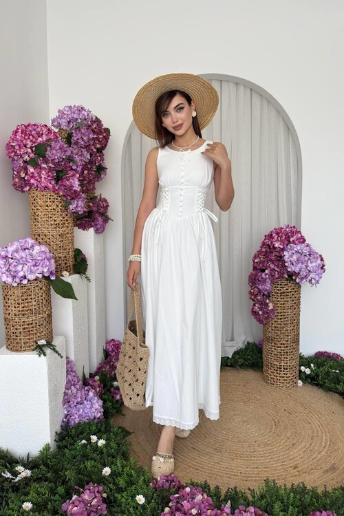 Lulo Bağcık Detaylı Elbise