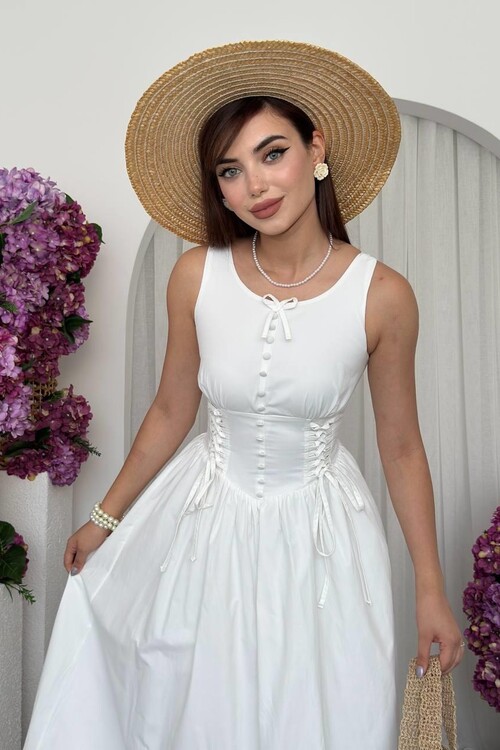 Lulo Bağcık Detaylı Elbise