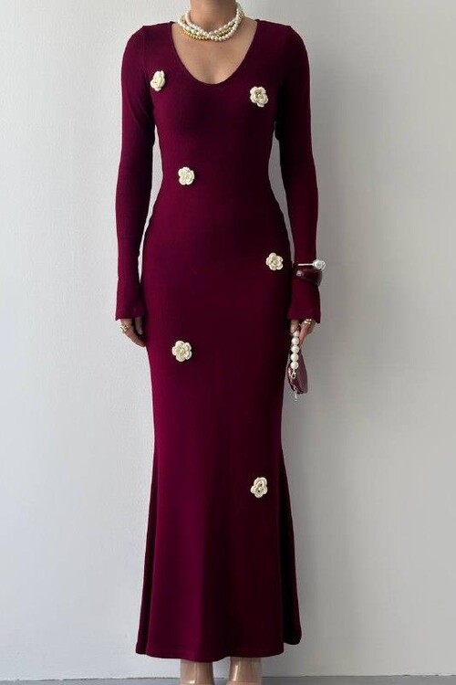 Major Flower Detailed Dress