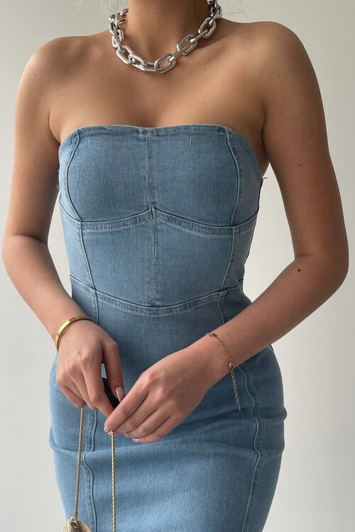 Masi Straplez Elbise