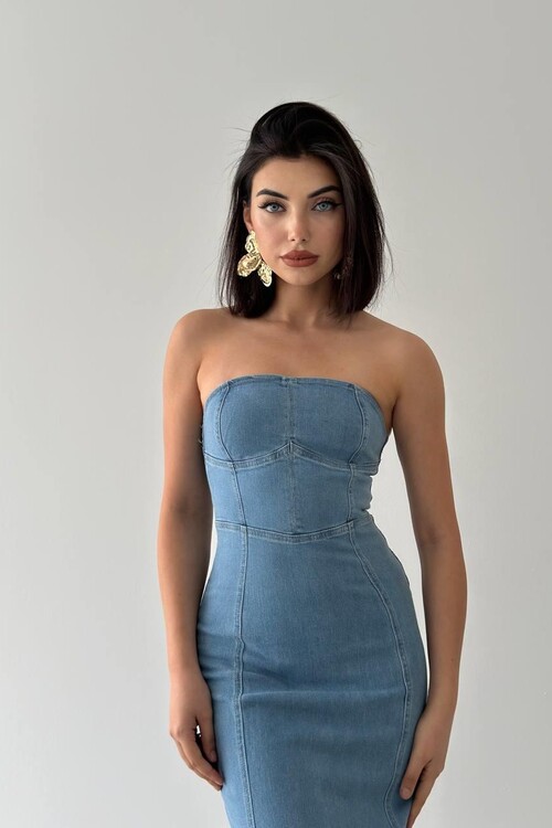 Masi Straplez Elbise