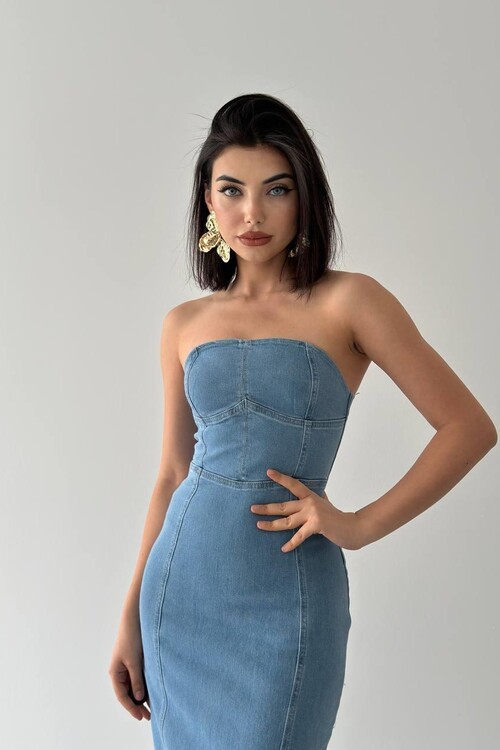 Masi Straplez Elbise