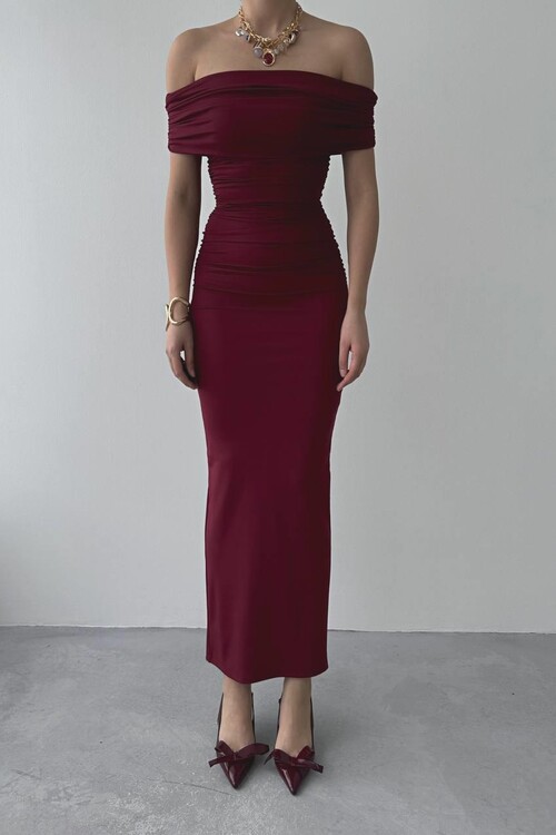 Milan Madonna Collar Pencil Dress