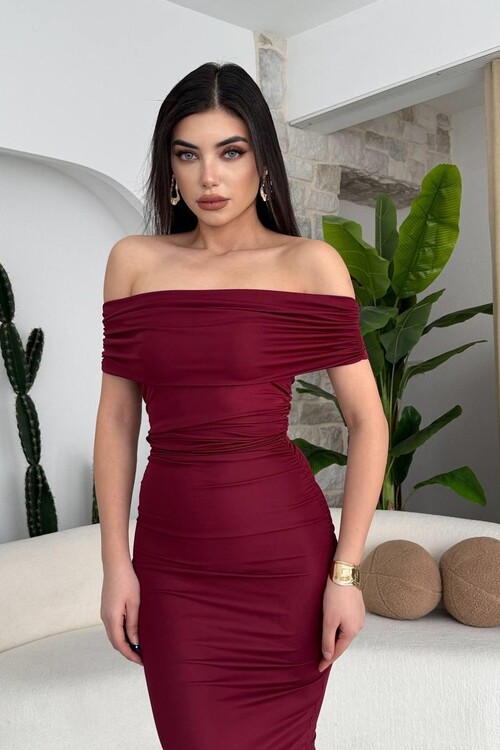 Milan Madonna Collar Pencil Dress