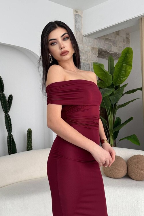 Milan Madonna Collar Pencil Dress