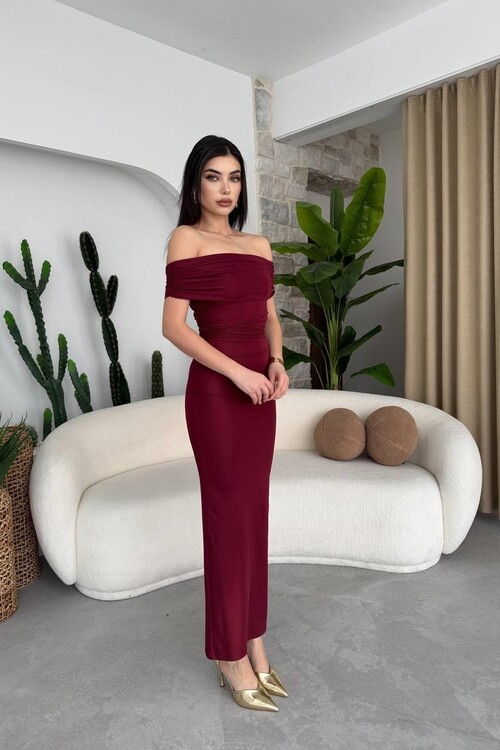 Milan Madonna Collar Pencil Dress