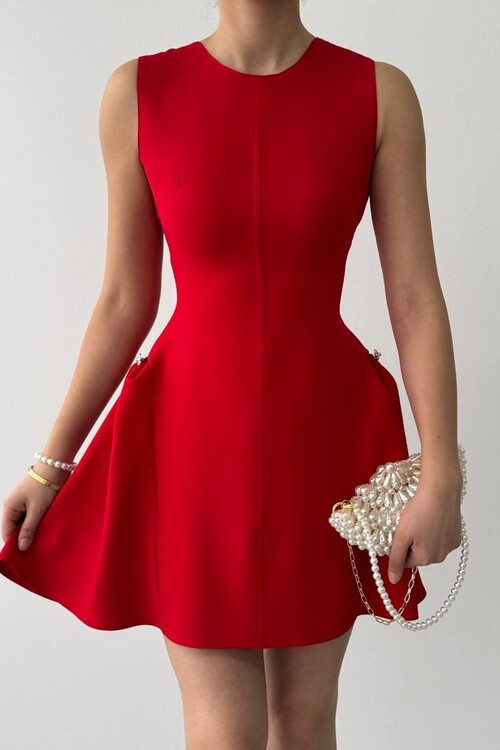 More Pearl Detailed Dress