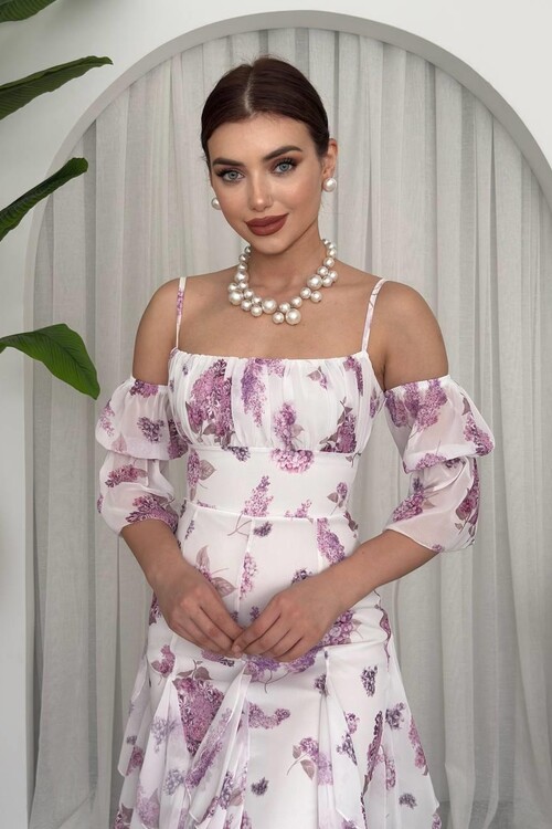 Mugo Fırfırlı Elbise