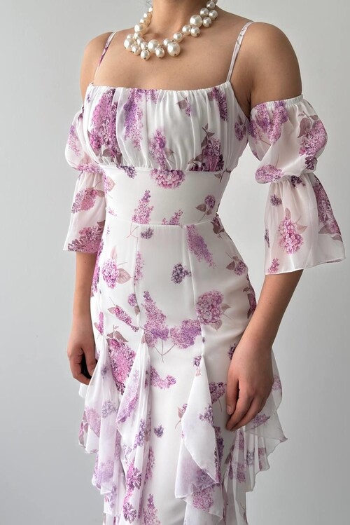 Mugo Fırfırlı Elbise