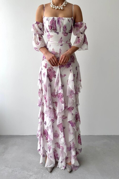 Mugo Fırfırlı Elbise