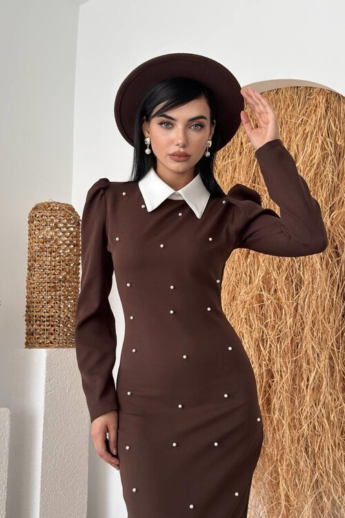 Noi Pearl Detailed Dress