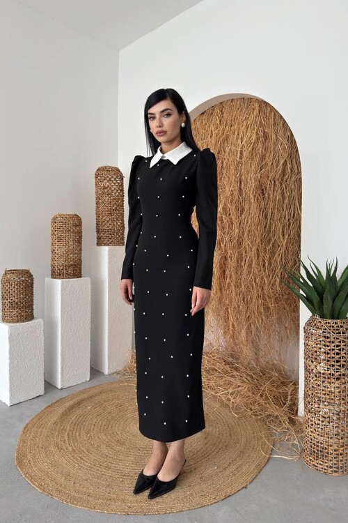 Noi Pearl Detailed Dress