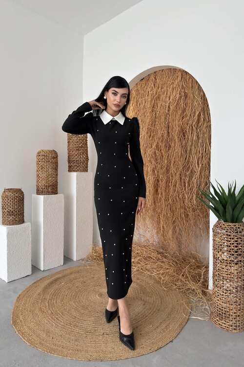 Noi Pearl Detailed Dress