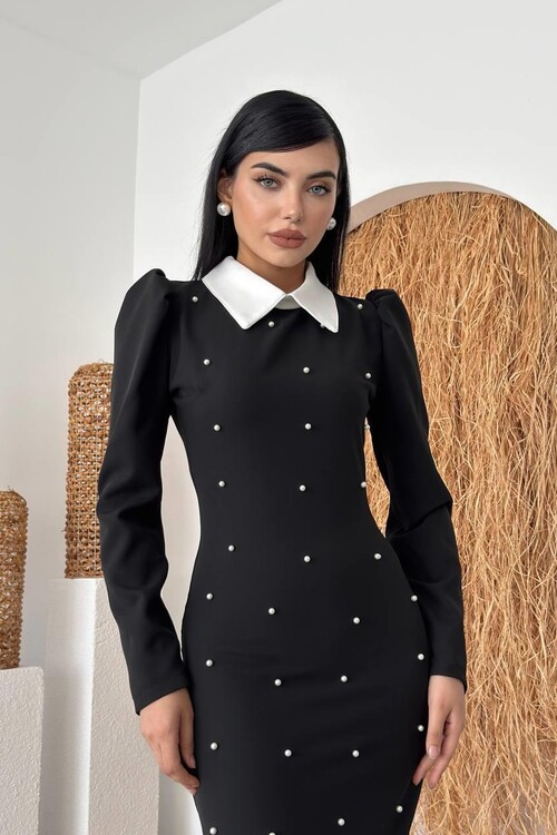 Noi Pearl Detailed Dress