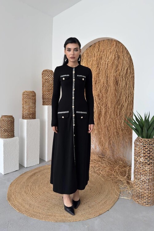 Orla Button Detailed Dress