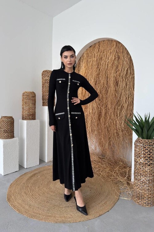 Orla Button Detailed Dress