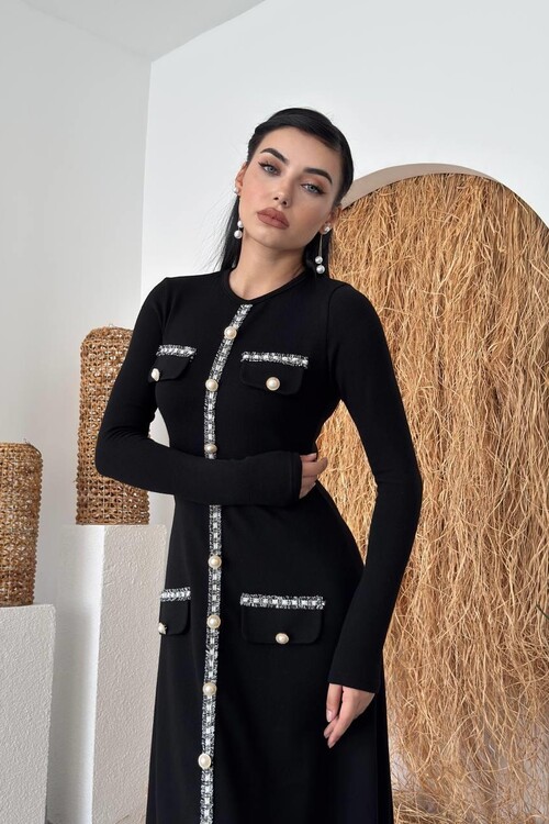 Orla Button Detailed Dress