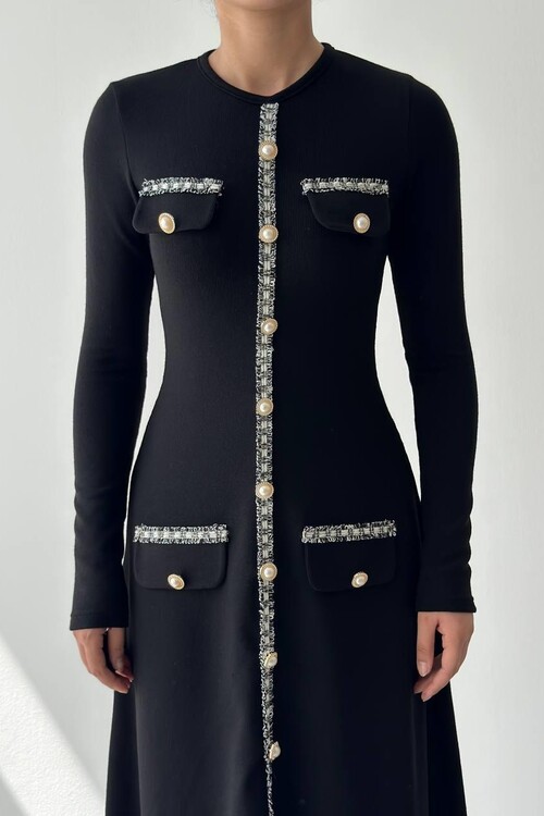 Orla Button Detailed Dress