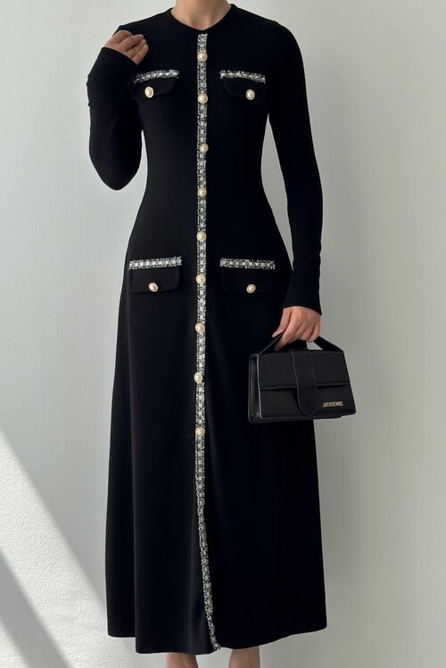 Orla Button Detailed Dress