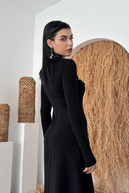 Orla Button Detailed Dress