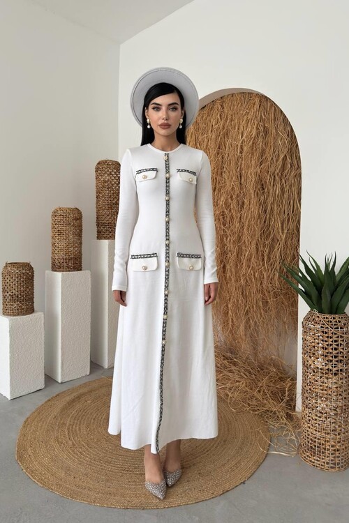 Orla Button Detailed Dress