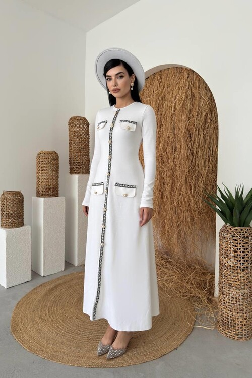 Orla Button Detailed Dress