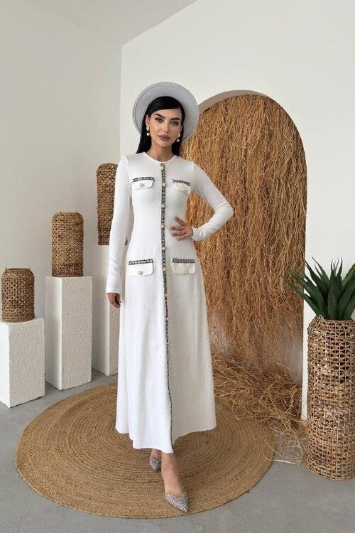 Orla Button Detailed Dress