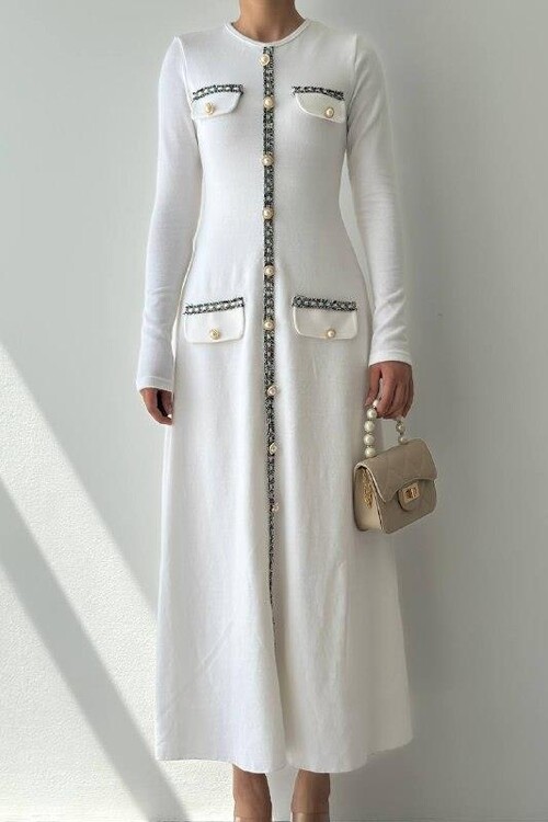 Orla Button Detailed Dress