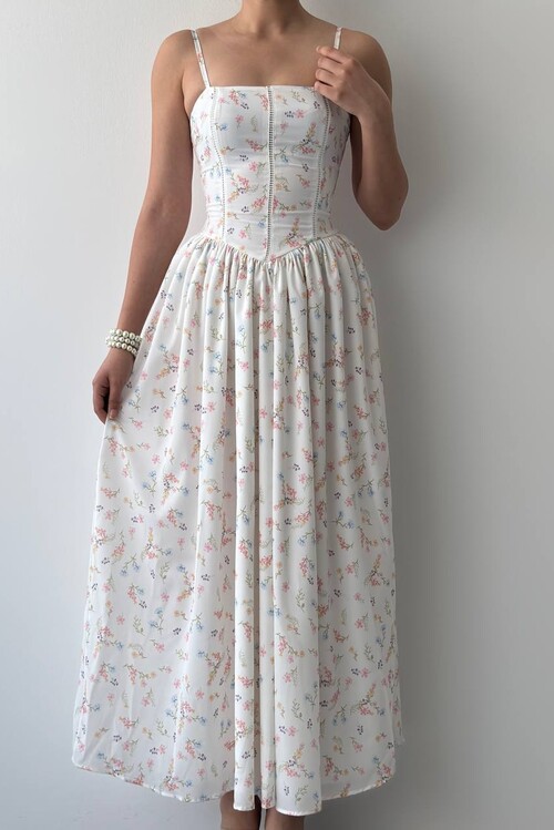 Pars İp Askılı Elbise